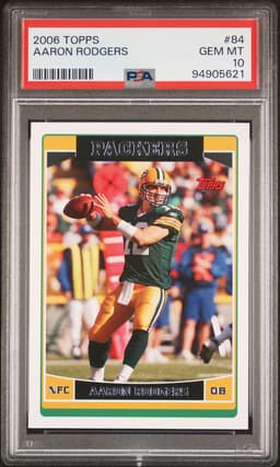 2006 Aaron Rodgers #84 Topps PSA 10.0