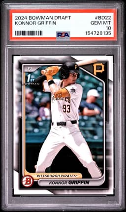 2024 Konnor Griffin #BD-22 Bowman Draft PSA 10.0