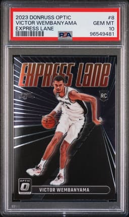 2023 Donruss Optic Express Lane #8 Victor Wembanyama PSA 10