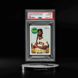 2018 Topps Heritage Mini Andrew McCutchen /100 #705 PSA 10 GEM MINT