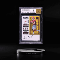 2017 Panini Contenders Red Zone Patrick Mahomes II ROOKIE AUTO #303 BGS 9 MINT