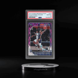2019 Hoops Premium Stock Prizm Purple Flash Nickeil Alexander-Walker #214 22/35 PSA 10