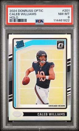 2024 Caleb Williams #201 Donruss Optic Holo PSA 8.0