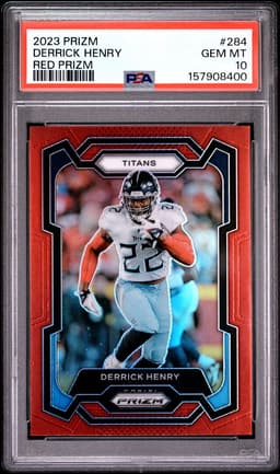 2022 Derrick Henry #284 Prizm Red PSA 10.0