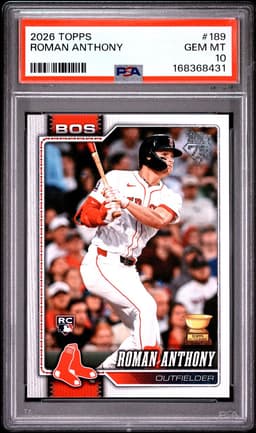 2026 Roman Anthony #189 Topps PSA 10.0