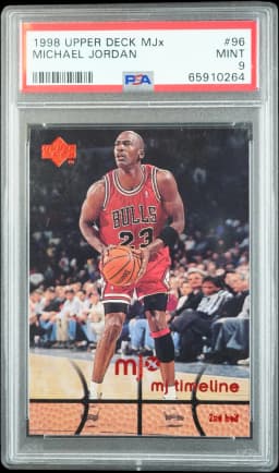 1998 MICHAEL JORDAN #96 UPPER DECK MJx PSA 9.0