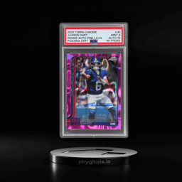 2025 Topps Chrome Pink Lava Refractor Jaxson Dart #RA-JD 108/250 PSA 9