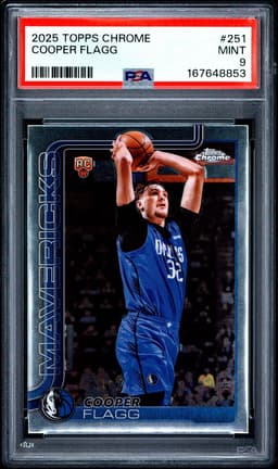 2025 Cooper Flagg #251 Topps Chrome PSA 9.0