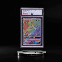 2018 Pokemon Sun & Moon Lost Thunder Rainbow Rare Lugia GX #227 PSA 9 MINT