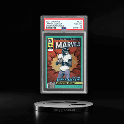 2021 Panini Donruss Gridiron Marvels Lamar Jackson #GM-LJA PSA 10