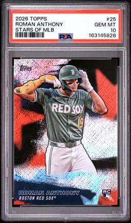2026 ROMAN ANTHONY #25 TOPPS STARS OF MLB PSA 10.0