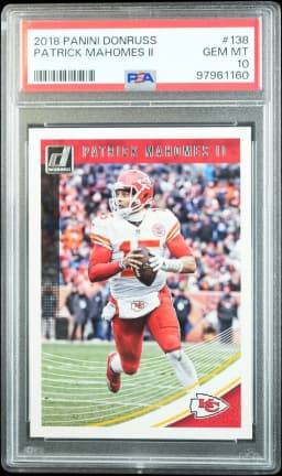 2018 Patrick Mahomes II #138 Donruss PSA 10.0