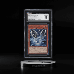 2019 Yu-Gi-Oh! Japanese 20th Malefic Blue-Eyes White Dragon #20TH-JPC69 CGC 8