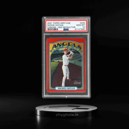 2021 Topps Heritage Chrome Red Refractor Shohei Ohtani #245 /372 PSA 10