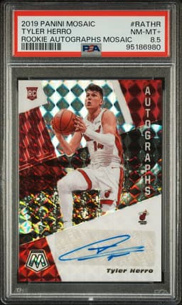 2019 TYLER HERRO PANINI MOSAIC MOSAIC PSA 8.5