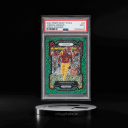 2024 Panini Prizm Draft Picks Green Shimmer Jordan Addison 1/8 #84 PSA 9 MINT