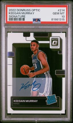 2022 Keegan Murray #214 Donruss Optic PSA 10.0