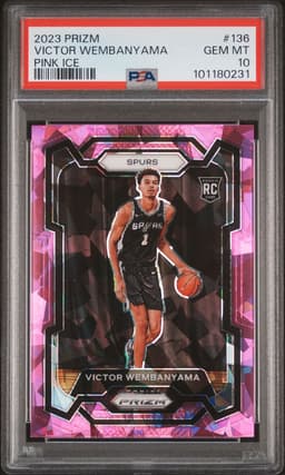 2023 Victor Wembanyama #136 Prizm Pink Ice PSA 10.0