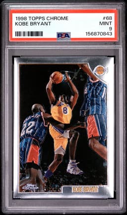 1998 Topps Chrome #68 Kobe Bryant PSA 9