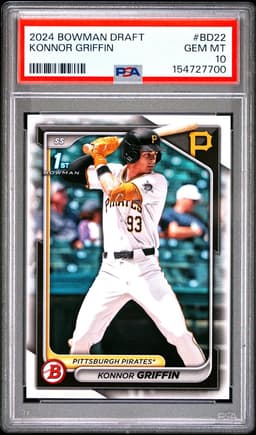 2024 KONNOR GRIFFIN BOWMAN DRAFT PSA 10.0