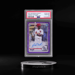 2020 Bowman Draft Chrome Autograph Purple Refractor Jordan Walker #CDAJW 24/250 PSA 10