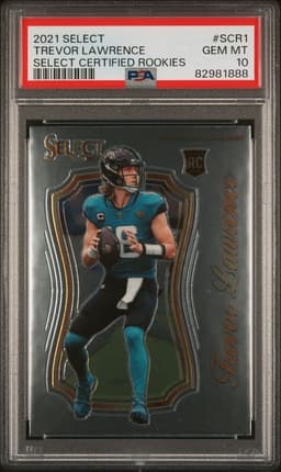 2020 Trevor Lawrence #SCR-1 Select Certified Rookies PSA 10.0