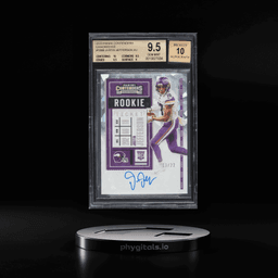 2020 Panini Contenders Cracked Ice Justin Jefferson ROOKIE AUTO /22 #109 BGS 9.5 GEM MINT