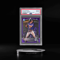 2025 Bowman Chrome Prospect Purple Refractor Charlie Condon #BCP-75 152/250 PSA 8