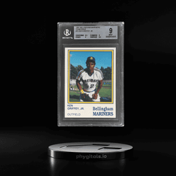 1987 Bellingham Mariners Team Issue Ken Griffey Jr. #15 BGS 9