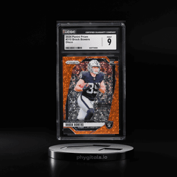 2024 Panini Prizm Disco Brock Bowers ROOKIE #315 CGC 9 MINT