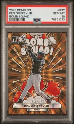 2023 Ken Griffey Jr. #BS2 Donruss Bomb Squad PSA 10.0