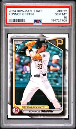 2024 KONNOR GRIFFIN BOWMAN DRAFT PSA 10.0