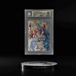 2025 Dragon Ball Super Card Game Fusion World Promos Japanese Digital Version Ranked Match Season 5 Award Energy Marker/Gogeta and Vegito God Rank #E69 BGS 10