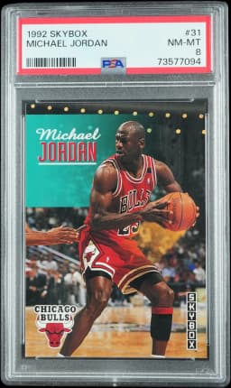 1992 Michael Jordan #31 Skybox PSA 8.0