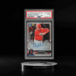 2018 Bowman Chrome Refractor Brandon Marsh PROSPECT AUTO /499 PSA 9 MINT