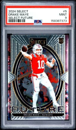 2024 Drake Maye #5 Select Future PSA 9.0