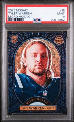 MOSAIC #15 TYLER WARREN MICRO MOSAIC PSA 9