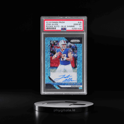 2018 Panini Prizm Rookie Autograph Blue Shimmer Prizm Josh Allen #RA-JA 25/25 PSA 10