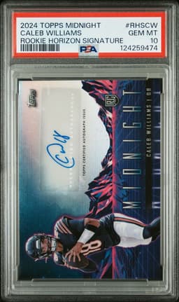 2024 CALEB WILLIAMS TOPPS MIDNIGHT HORIZON PSA 10.0