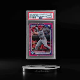 2024 Bowman Chrome Mega Box Prospect Pink Refractor Aidan Miller #BCP213 143/199 PSA 10