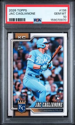2026 Jac Caglianone #138 Topps PSA 10.0