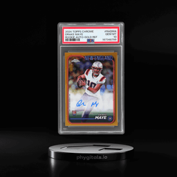 2024 Topps Chrome Rookie Autograph Gold Refractor Drake Maye #RADMA 50/50 PSA 10