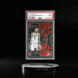 2023 Panini Select Premier Level Red Disco Victor Wembanyama #121 22/49 PSA 9