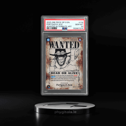 2025 One Piece Carrying On His Will Wanted Alternate Art Portgas D. Ace #OP13119 PSA 10