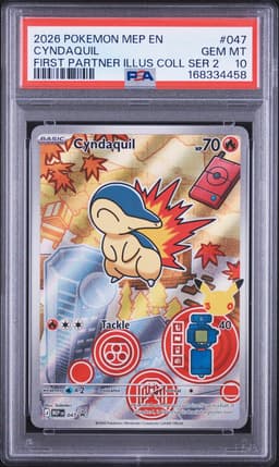 2025 Cyndaquil #47 Mega Evolution Black Star Promos PSA 10.0