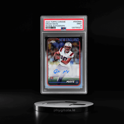 2024 Topps Chrome Rookie Autograph Drake Maye #RA-DMA PSA 9