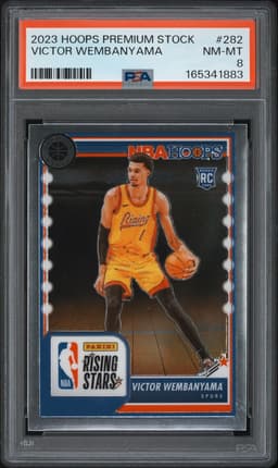 2023 Panini Hoops Premium Stock #282 Victor Wembanyama PSA 8
