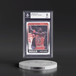 1988 Fleer #17 Michael Jordan (BGS 8 NM-MT)