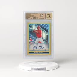 2009 Bowman Chrome Draft Picks & Prospects #BDPP89 Mike Trout - Autograph-Gold Refractor (BGS 9.5 GEM MINT)