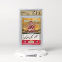 2017 Panini Contenders Rookie of the Year Contenders Autographs #RY-PM Patrick Mahomes II (BGS 9.5 GEM MINT)